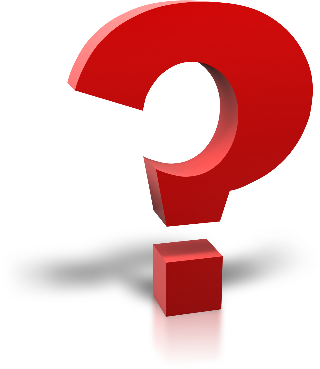 Large Red Question Mark - Question Mark 3d Png (1500x1600), Png Download