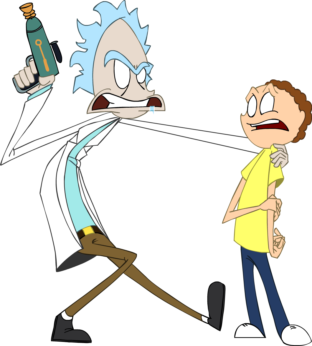 Rick And Morty Fanart - Rick And Morty Morty Base (1059x1176), Png Download