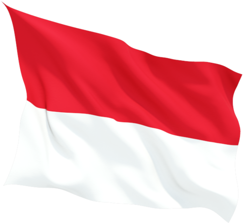 Indonesia Flag Png File - Monaco Flag Png (640x480), Png Download