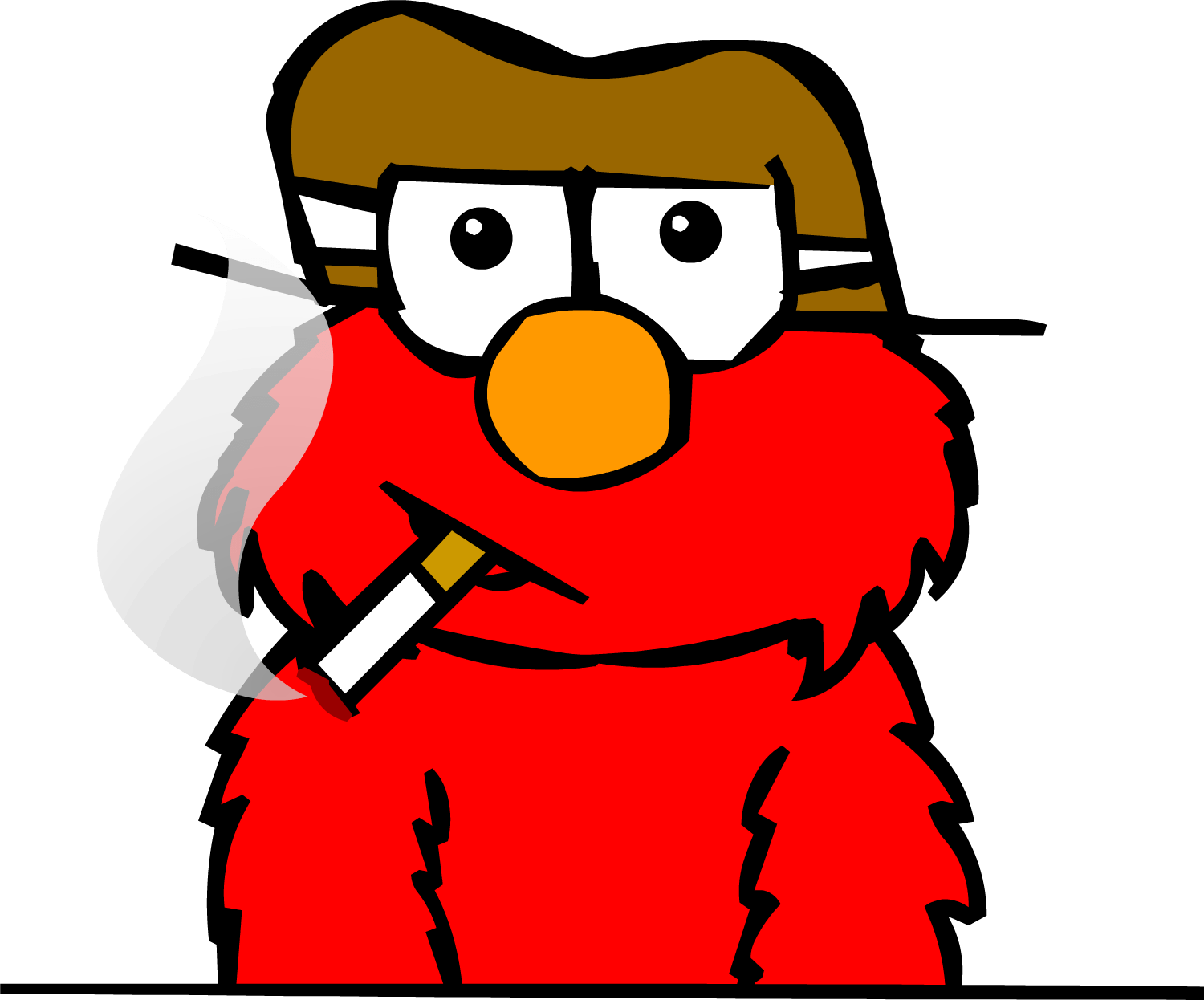 Elmo Png Hd Transpa Images Pluspng - Cookie Monster Drawing (1500x1246), Png Download