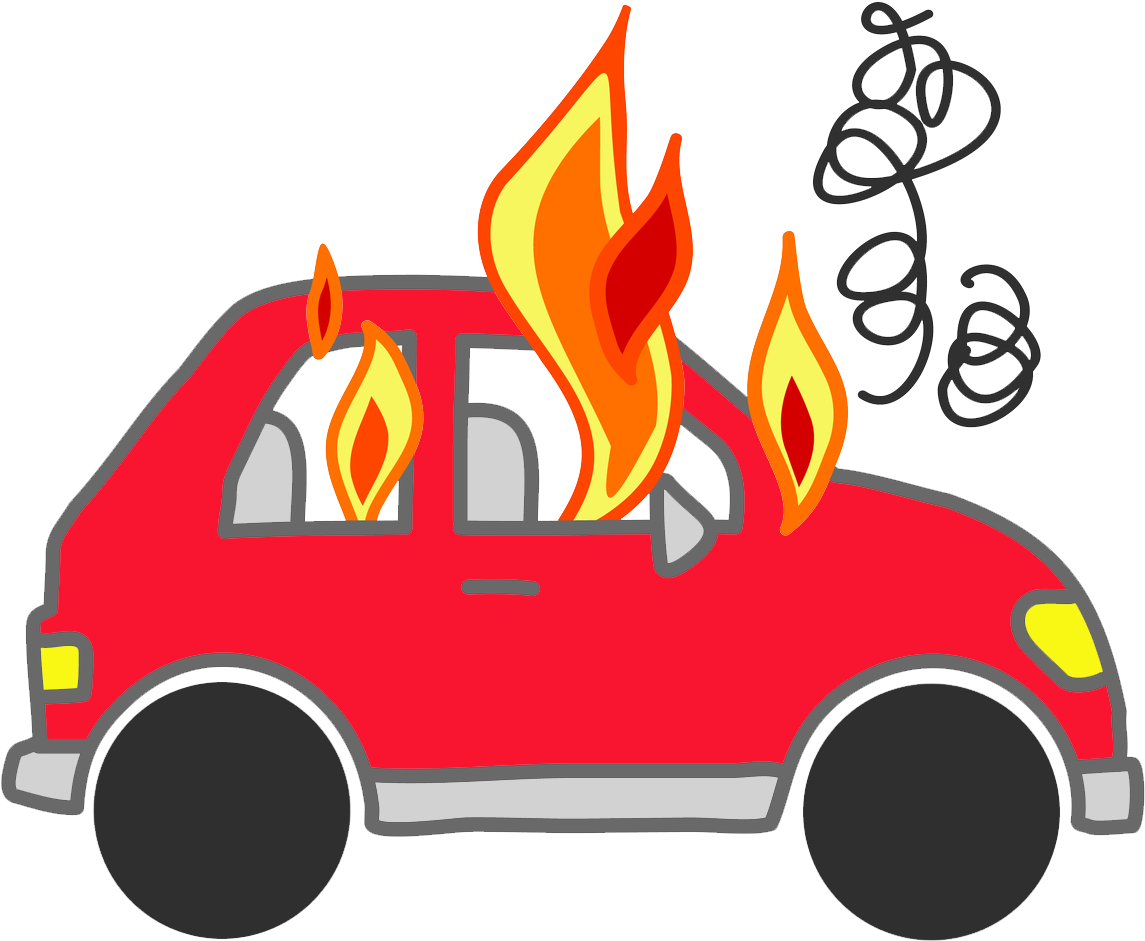 Car Fire Png