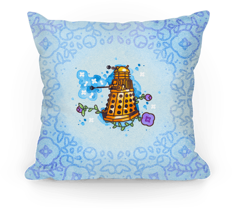 Watercolor Doctor Who Icon Pillow Pillow - Doctor Who (484x484), Png Download