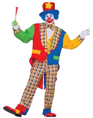 Clown Png Hd - Adult Clown Costume - Men's Clown Halloween Costumes (400x400), Png Download
