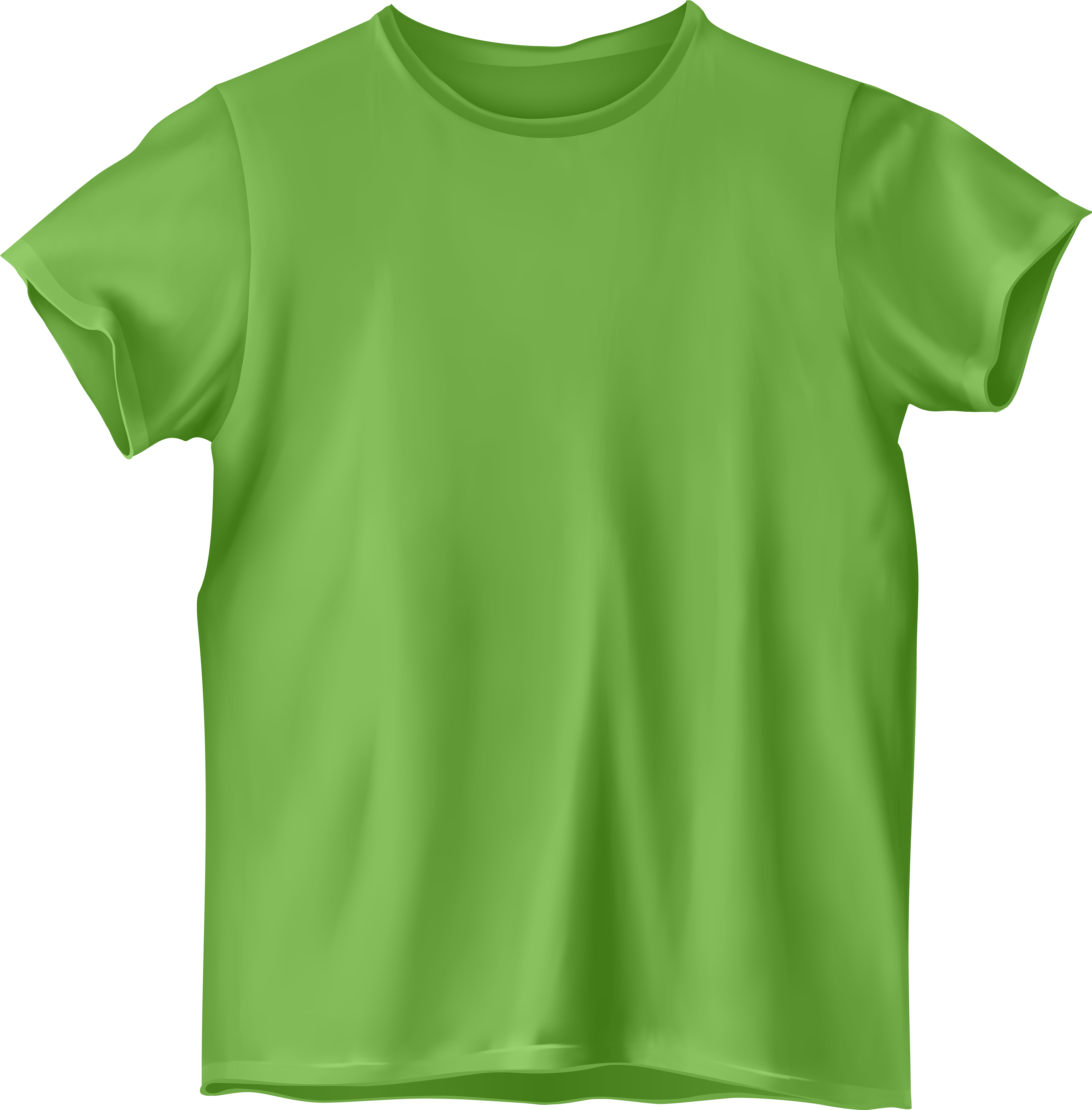 Clip Art Free Library Green T Shirt Clipart - Light Green T Shirt Png (5902x6000), Png Download