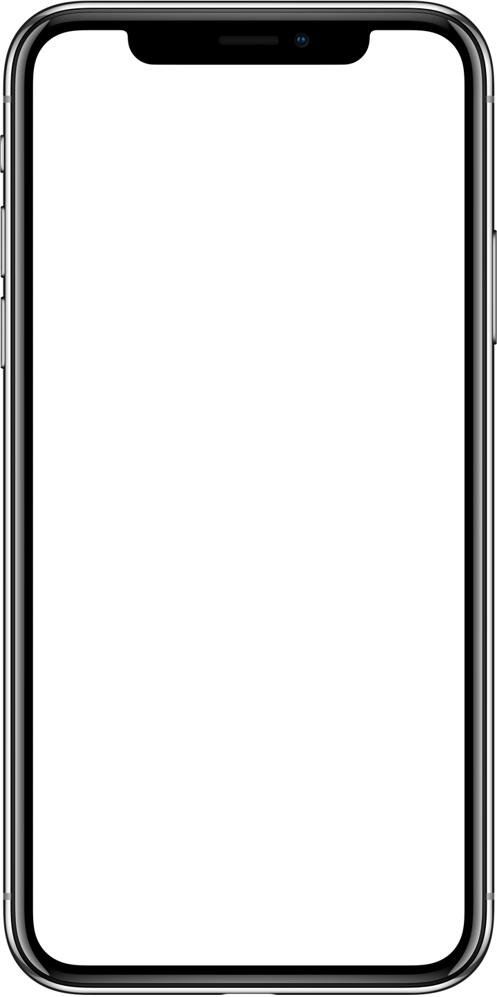 Apple Iphone X Landing Page Blank Png - Transparent I Phone X Phone In Hand Png (720x1444), Png Download