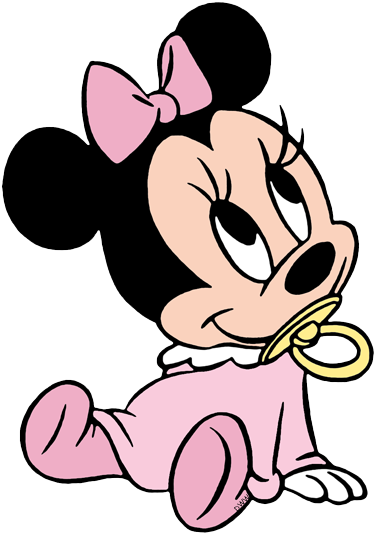 Baby Minnie Daisy - Minnie Mouse Baby Clipart (378x536), Png Download