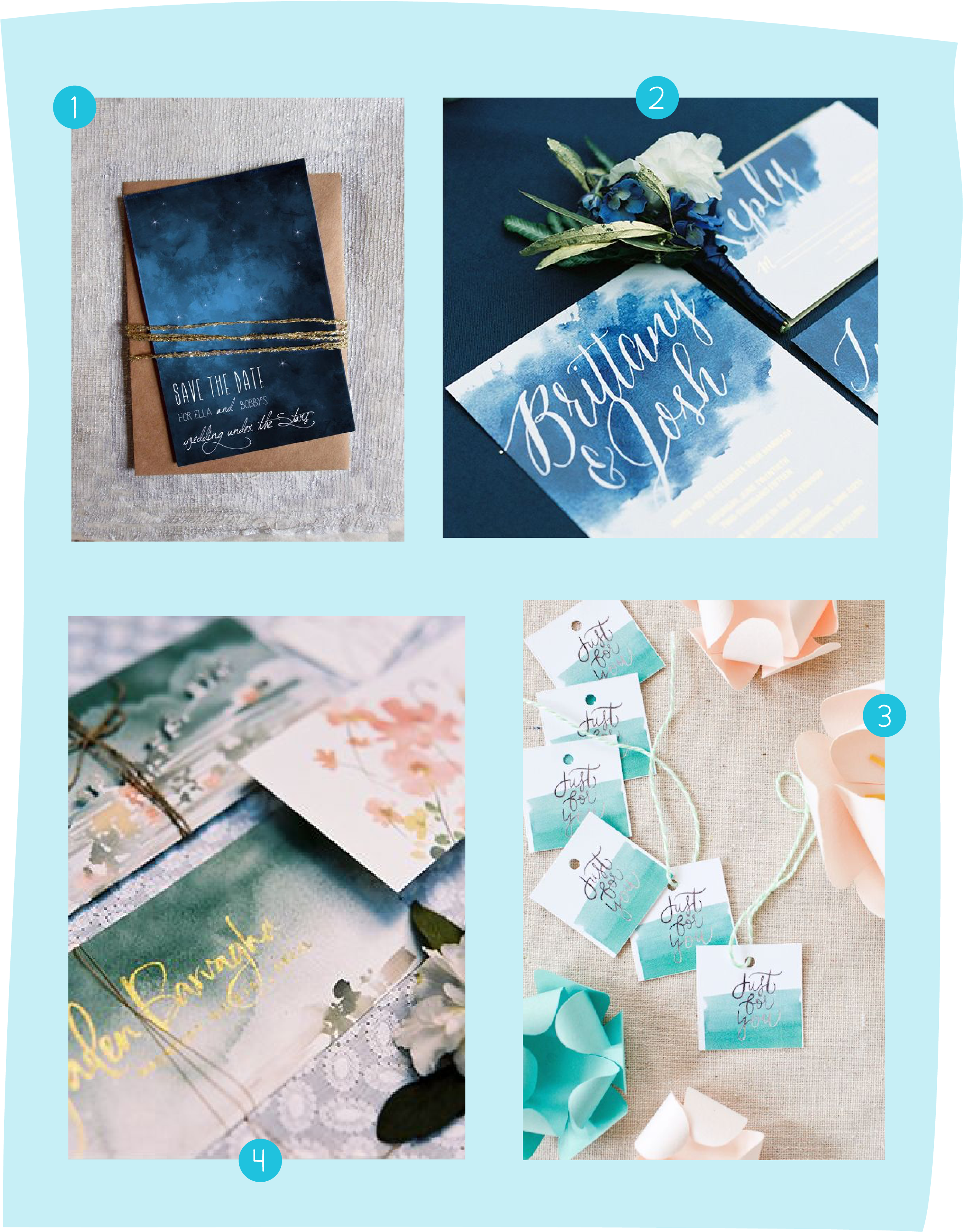 Watercolor Washes Are What's Happening This Wedding - Vellum (2550x3300), Png Download