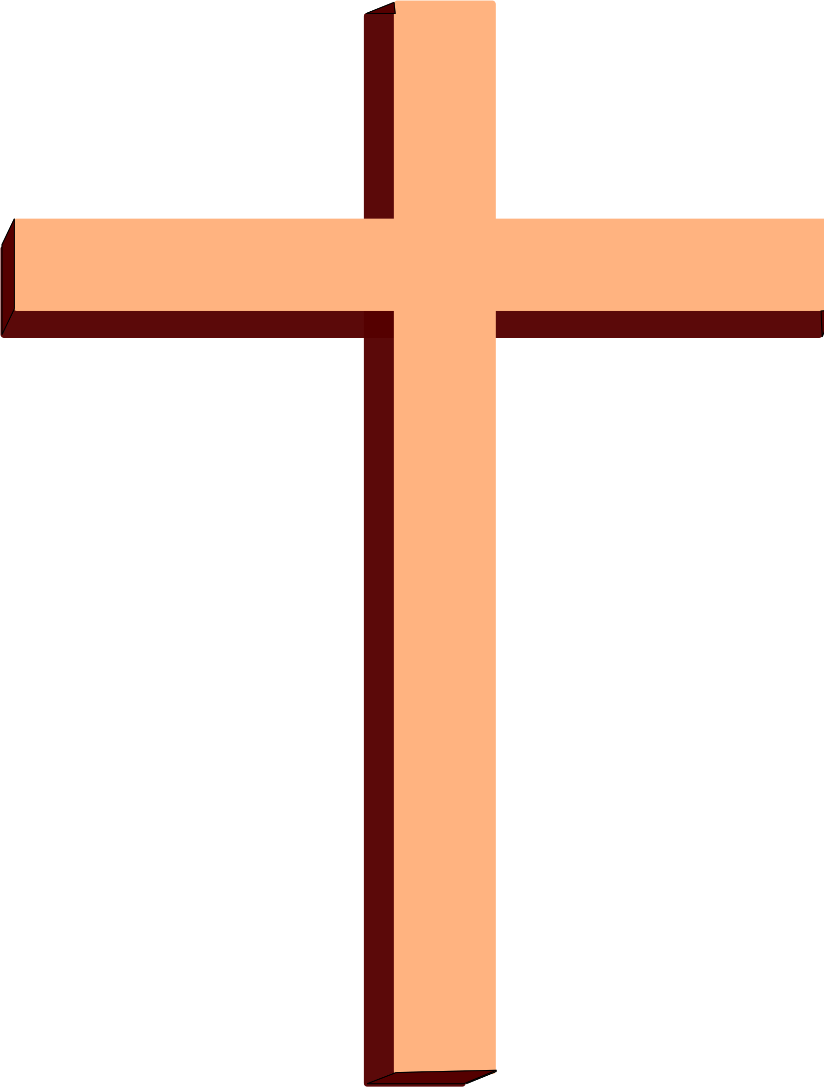 Big Image - Cruz Clipart (1697x2400), Png Download