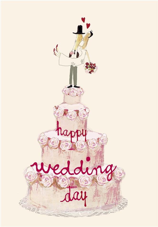 Happy Wedding Day - Maileg Happy Wedding Day - Dubbla Kort (1200x1000), Png Download