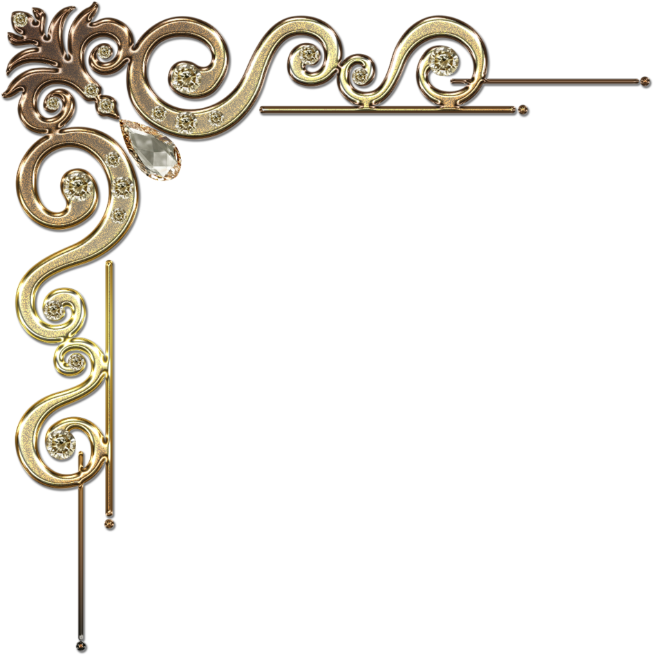 Decorative Border Png Transparent Decorative Border Gold Corner Border Design Png Full Size Png Download Seekpng