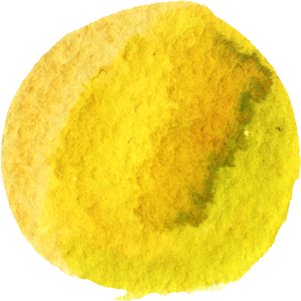 Yellow Watercolor Png - Yellow Circle Watercolor Png (1093x1056), Png Download