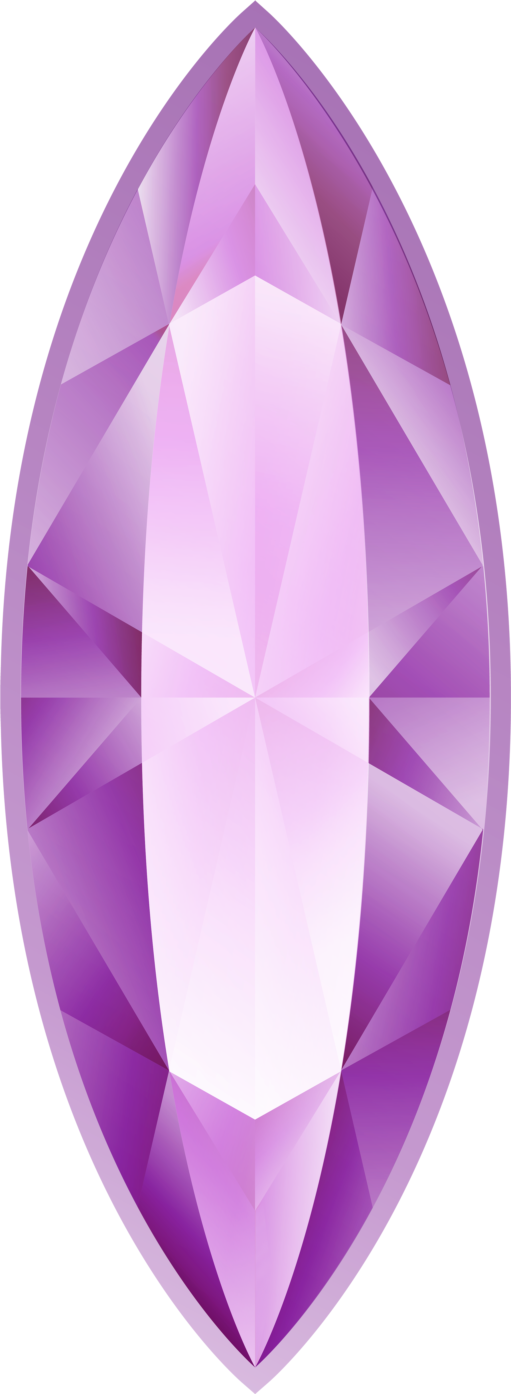 Diamond Clipart Purple Diamond - Purple Diamond Png (1908x5000), Png Download