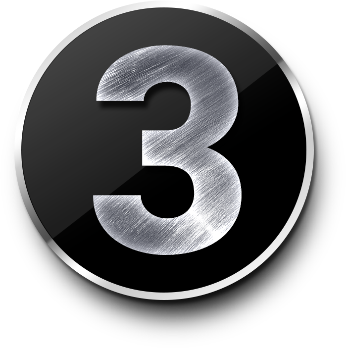 Number 3 Png - Metal Number 2 Png (1034x828), Png Download