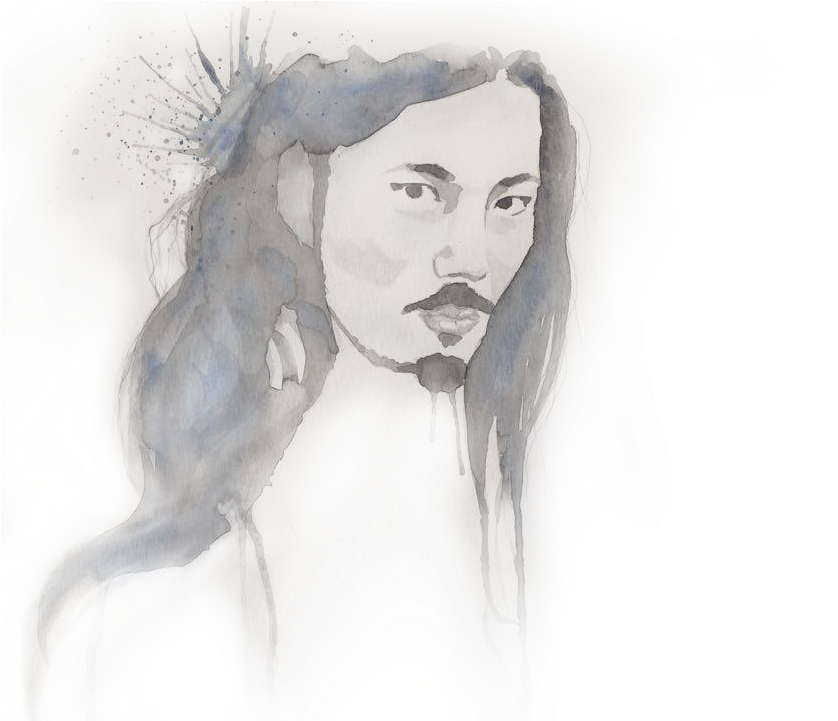 Watercolor Paintings & Drawings - Sketch (1000x1000), Png Download