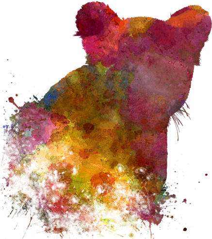 Click And Drag To Re-position The Image, If Desired - Watercolor Lion Painting Female (560x700), Png Download