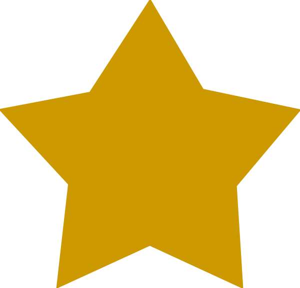 Gold Star Clipart - Little Star Png (600x577), Png Download