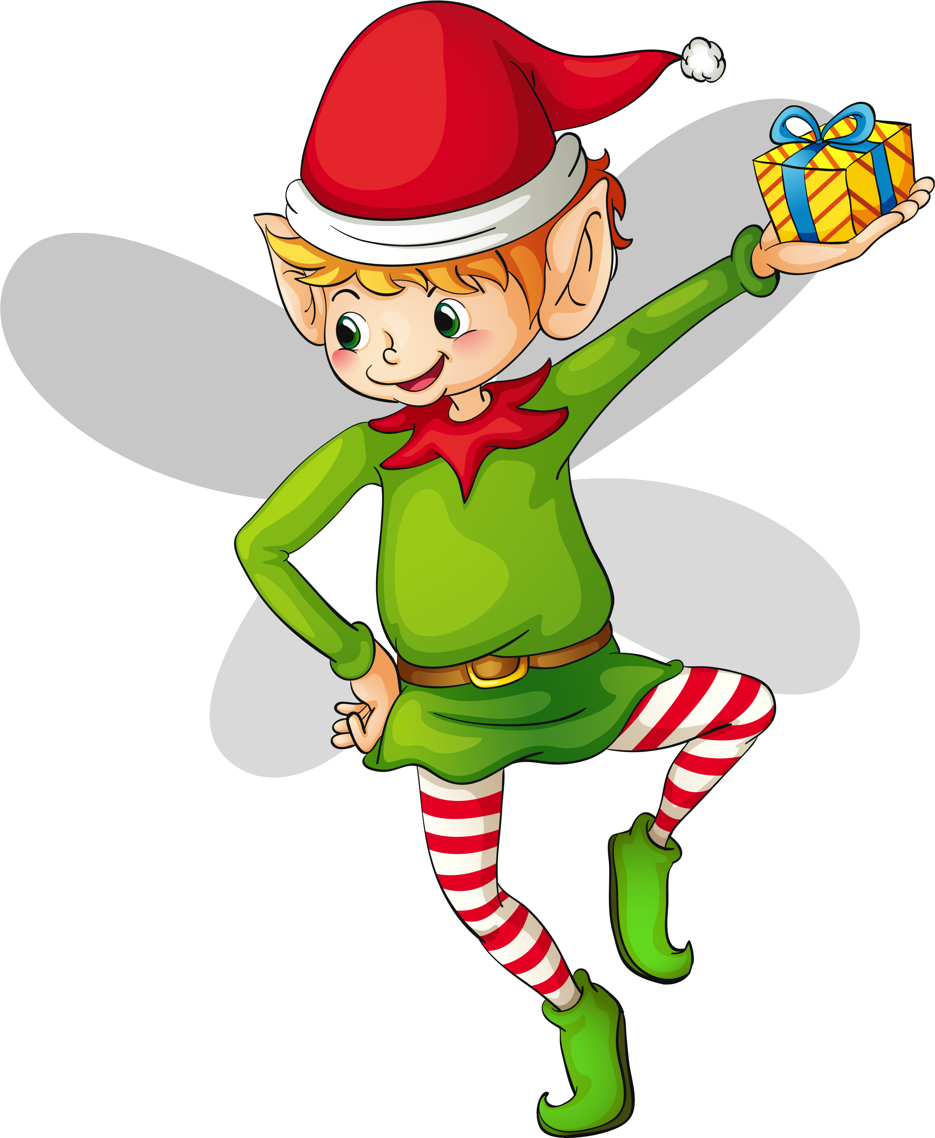 Free Christmas Elf Clipart - Elf Clipart Png (3354x3993), Png Download