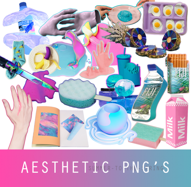 Free Png Packs Hipsthetic Net Art - Vaporwave Png Pack (640x629), Png Download