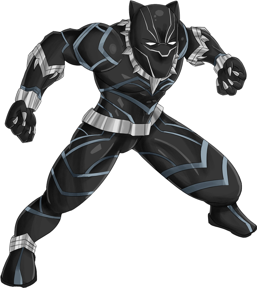 Black Panther Marvel Animated (1920x1440), Png Download