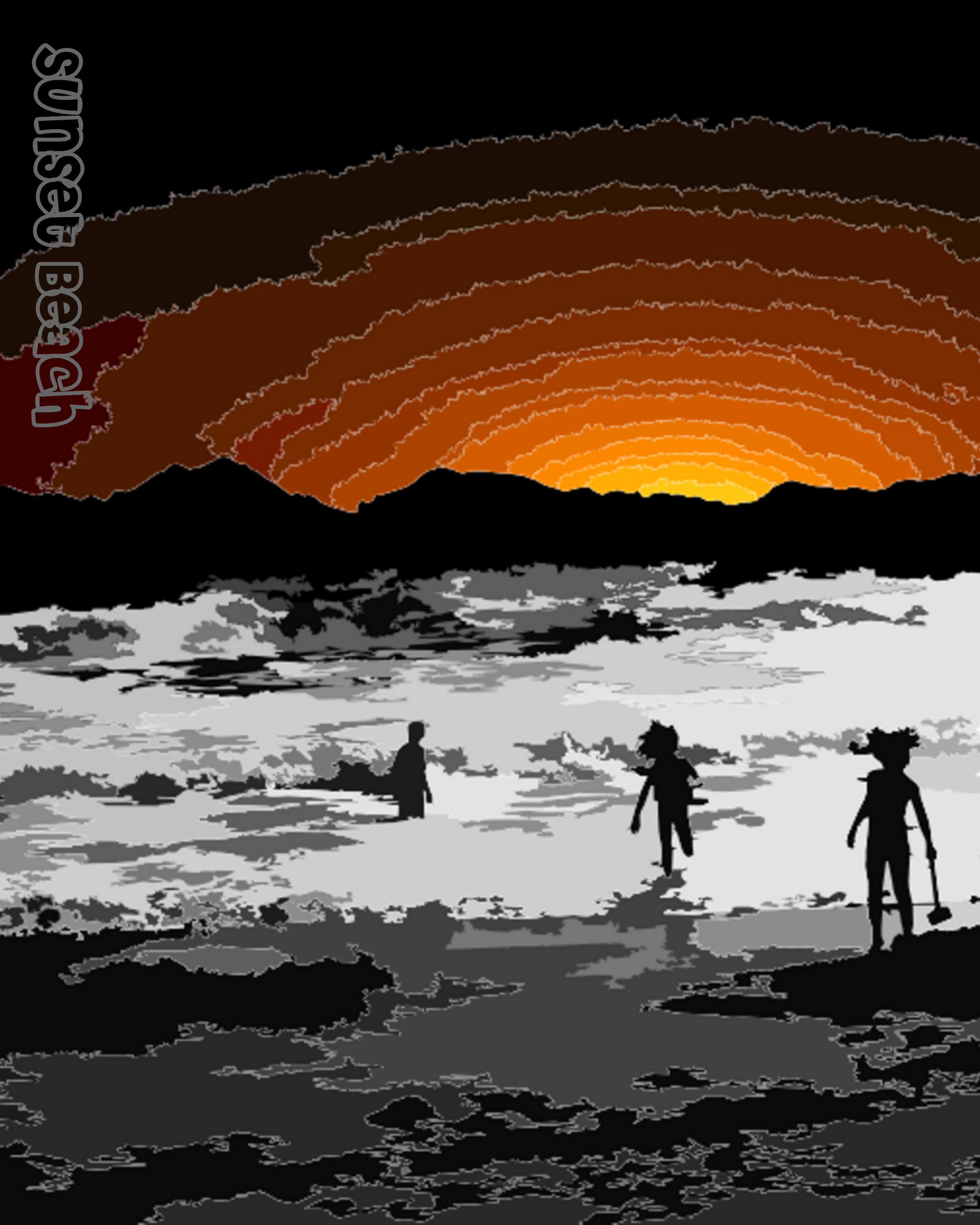 Sunset Beach - Wikimedia Commons (2375x2968), Png Download