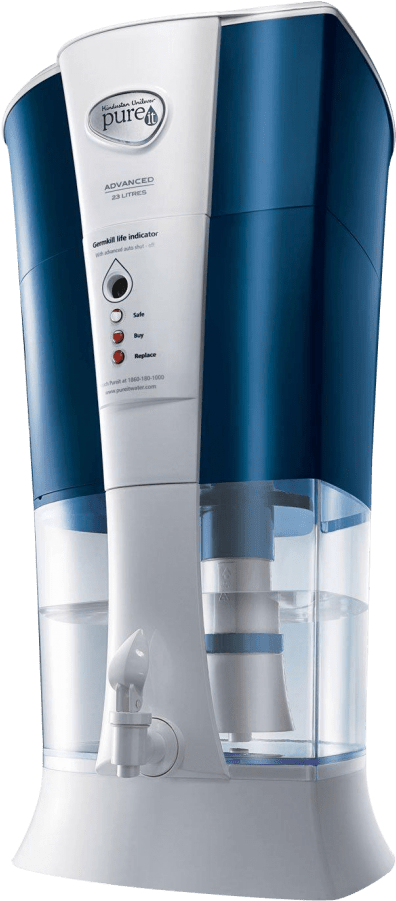 Free Png Water Purifier Png Images Transparent - Pureit Advanced 23 Litres (480x964), Png Download