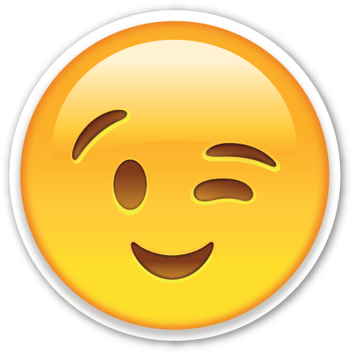 Wink Emoji Png - Emoji Facebook (530x530), Png Download