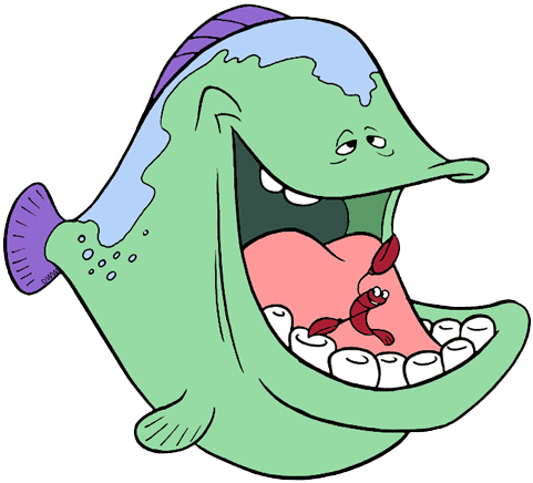 Clipart Fish Little Mermaid - Little Mermaid Fish Singing (481x436), Png Download
