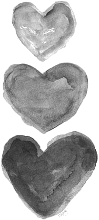 Report Abuse - Corazon Blanco Y Negro (1024x1280), Png Download