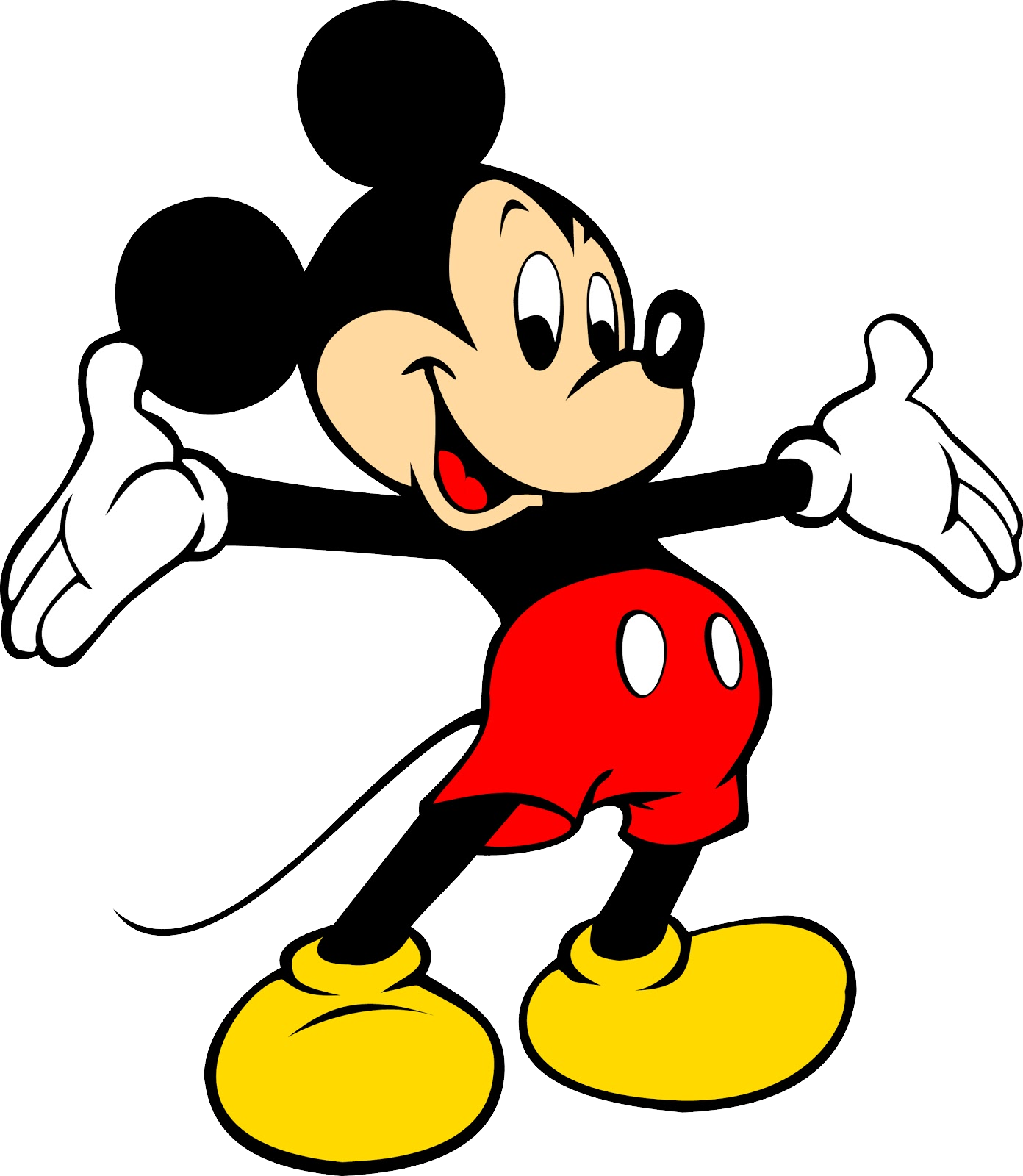 Mickey Mouse Png Image - Mickey Mouse Logo (1392x1600), Png Download