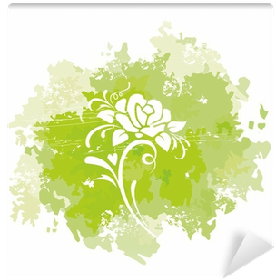 Watercolor Splatter With Rose - Watercolor Painting (400x400), Png Download