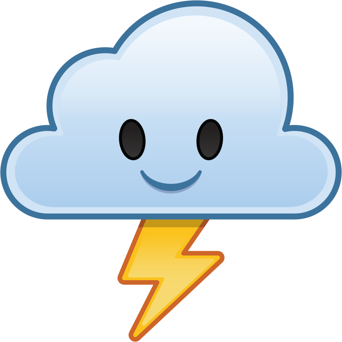 Emoji Blitz Lightning - Emoji Blitz (1198x1200), Png Download
