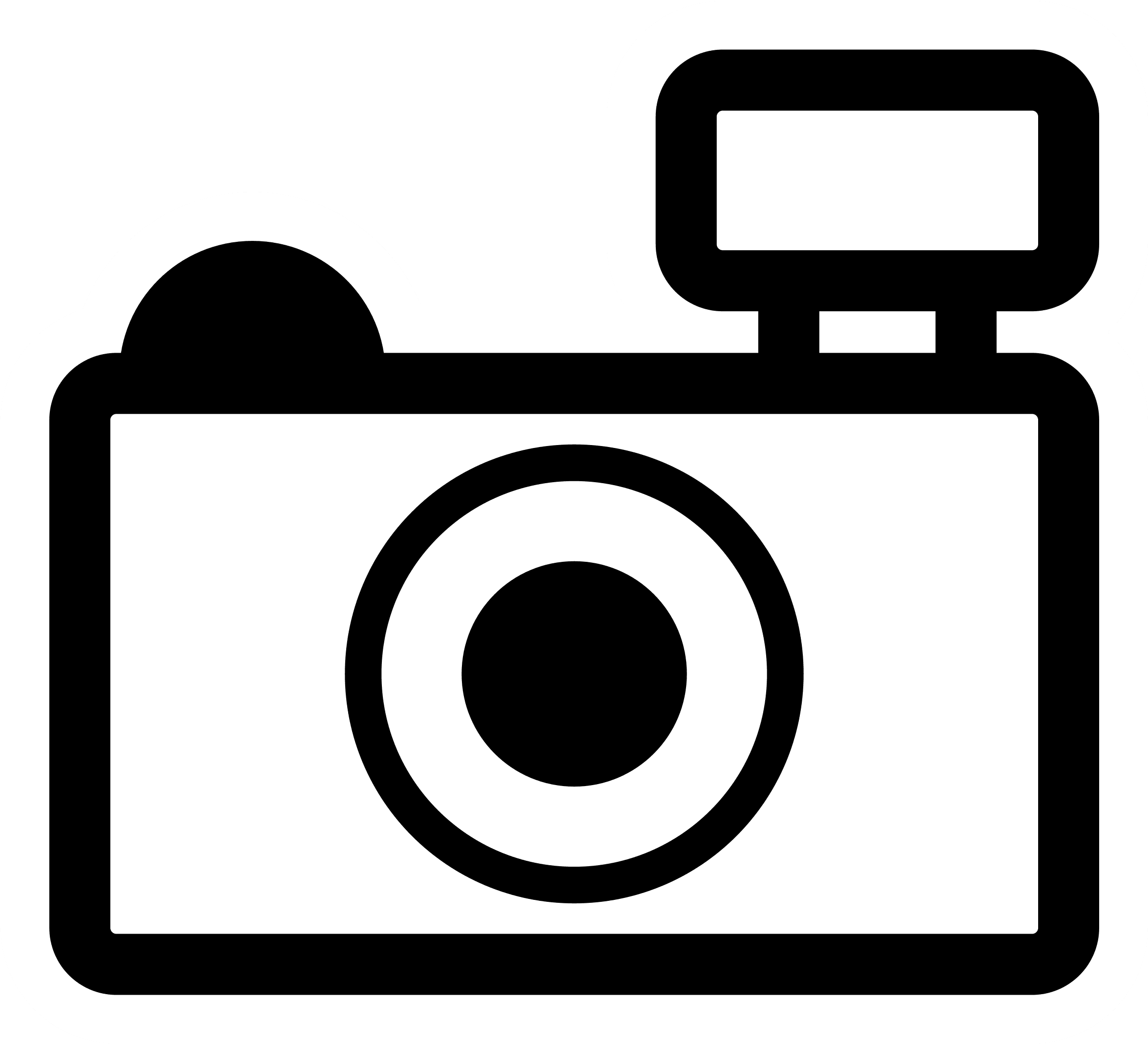 Black And White Stock Clip Art Free Images Odd Job - Camera Clipart (2400x2400), Png Download
