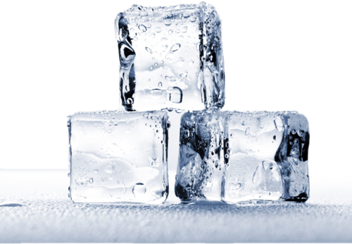 Ice Cube Png Transparent Image - Crystal Ice Cubes Png (500x347), Png Download