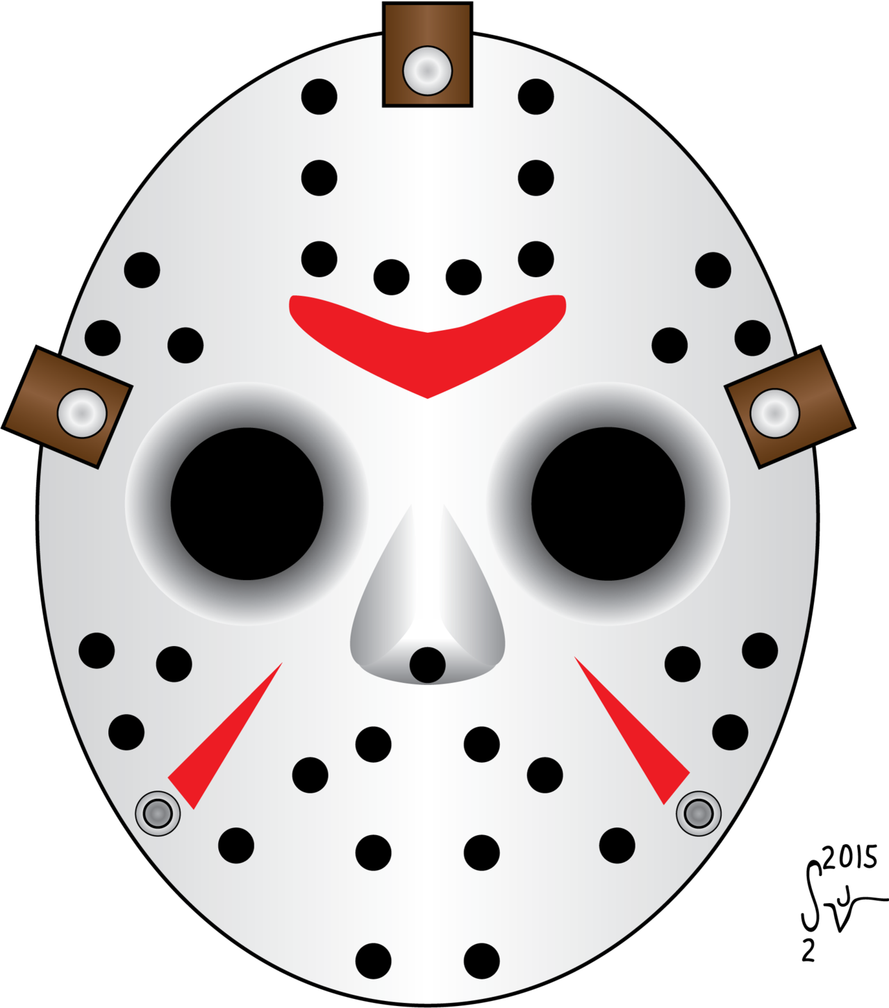 Jason Voorhees Mask Png - Jason Voorhees Cartoon Mask (1280x1451), Png Download
