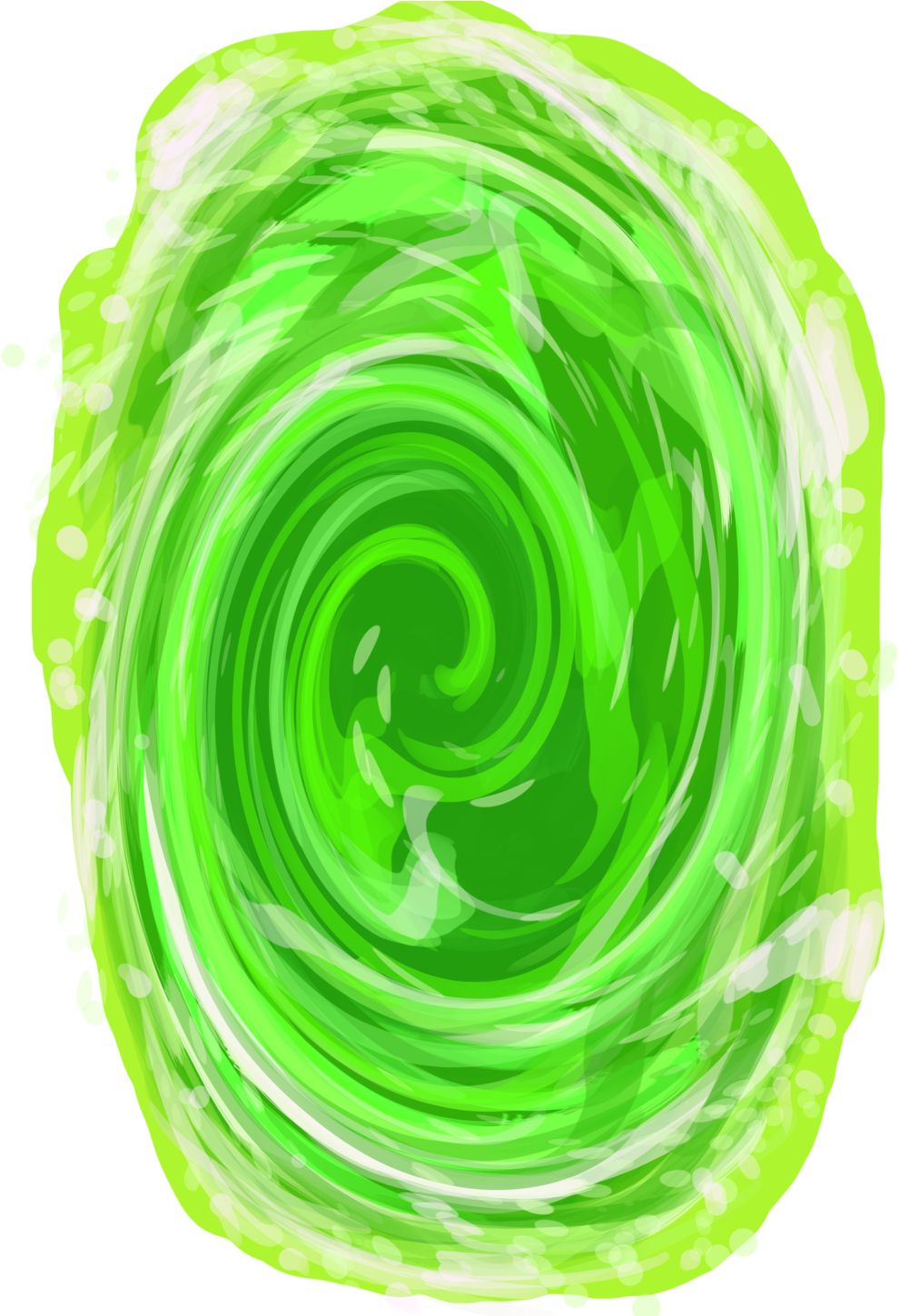 Portal From Recent Popular Cartoon By Goomuin On Deviantart - Cartoon Portal Png (752x1063), Png Download