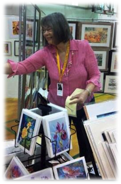 Vina Curtis Has Been Painting In Watercolor For Over - Knitting (427x647), Png Download