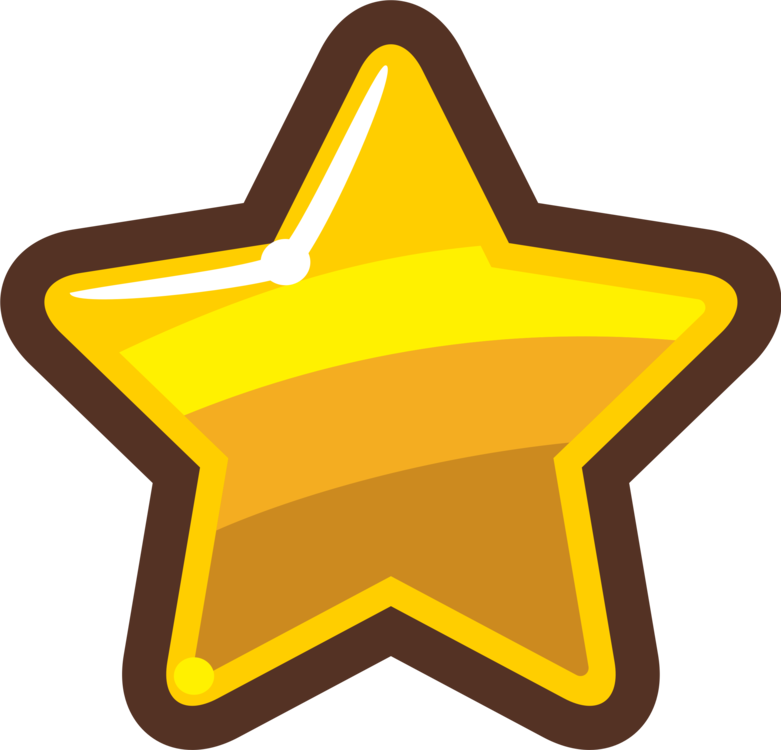 Gold Medal Star Cartoon Drawing - Star Cartoon Clipart (781x750), Png Download