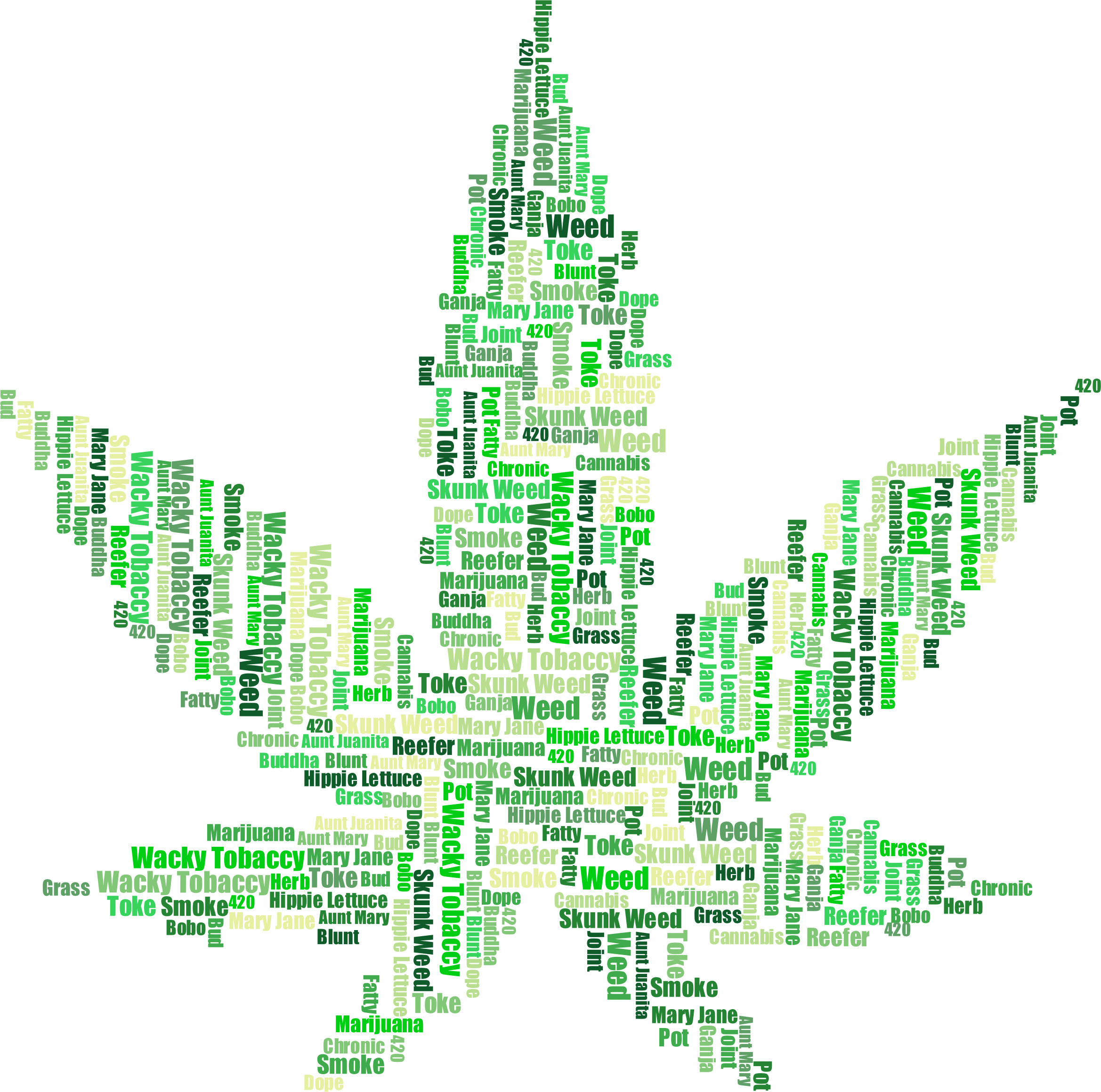 Names For Marijuana (2000x1985), Png Download