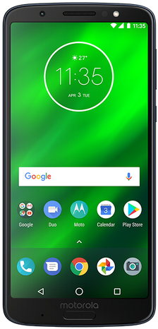 Moto G6 Plus 01 Indigo - Motorola G6 Plus (500x500), Png Download