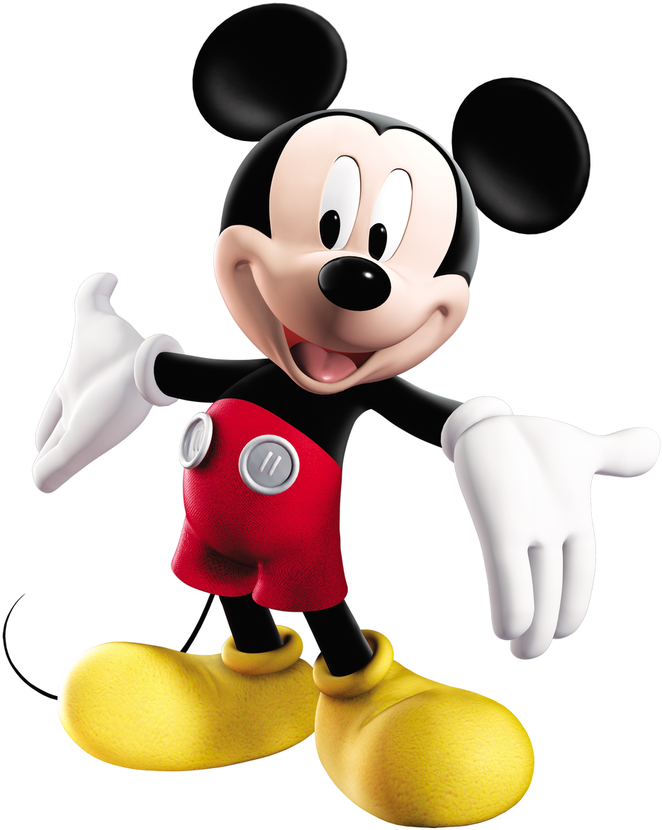 Mickey Mouse - Mickey Mouse 3d Png (964x1200), Png Download