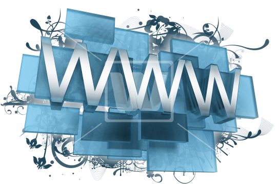 Blue Www Png - Historia De Internet Png (550x373), Png Download