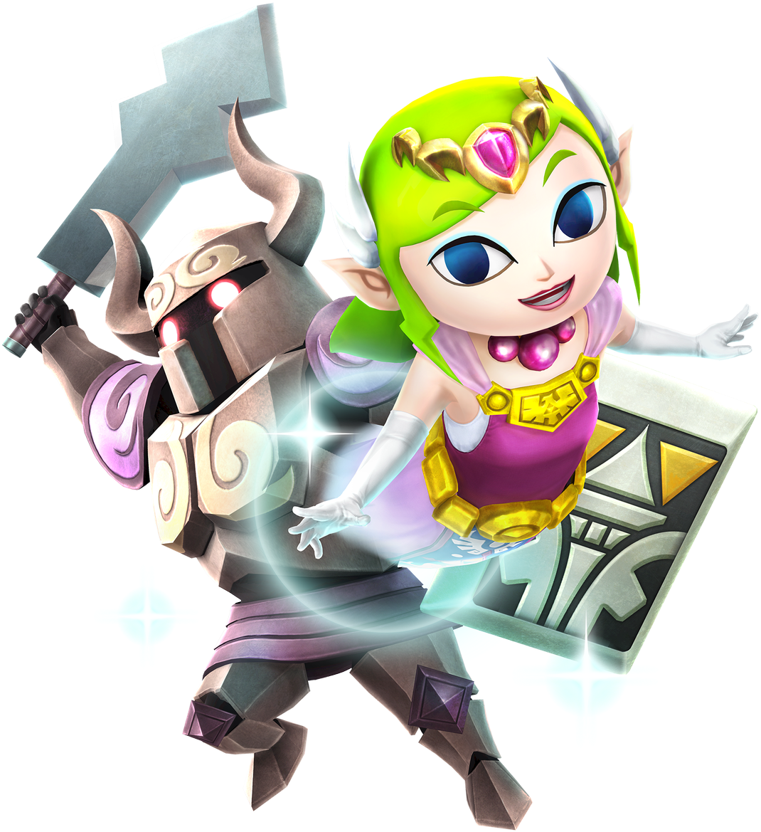 Hyrule Warriors The Legend Of Zelda - Hyrule Warriors Toon Zelda (1200x1200), Png Download