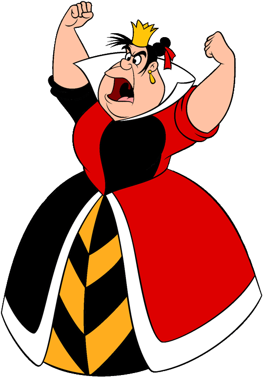 Queen Of Hearts - Alice In Wonderland 1951 Red Queen (539x772), Png Download