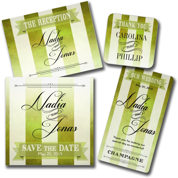 Ombre Watercolor Stripes Wedding Invitations Calligraphy Full Size Png Download Seekpng