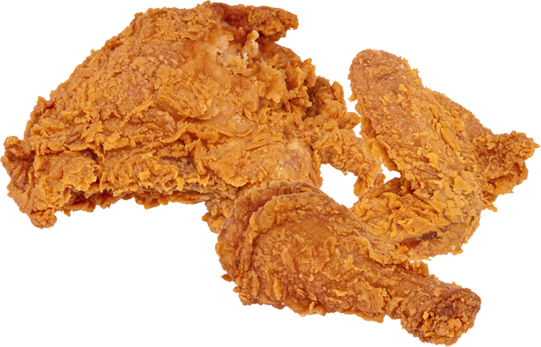 Fried Chicken Png (541x347), Png Download