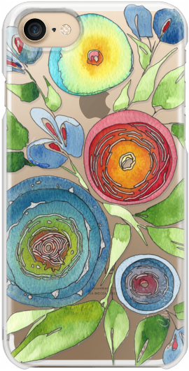Casetify Iphone 7 Case - Watercolor Paint (282x560), Png Download