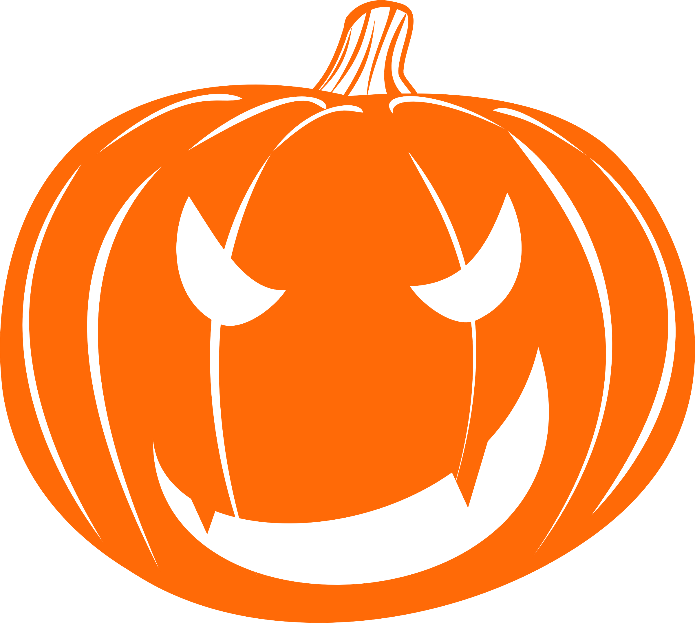 This Free Icons Png Design Of Vampire Jack O' Lantern (2400x2152), Png Download