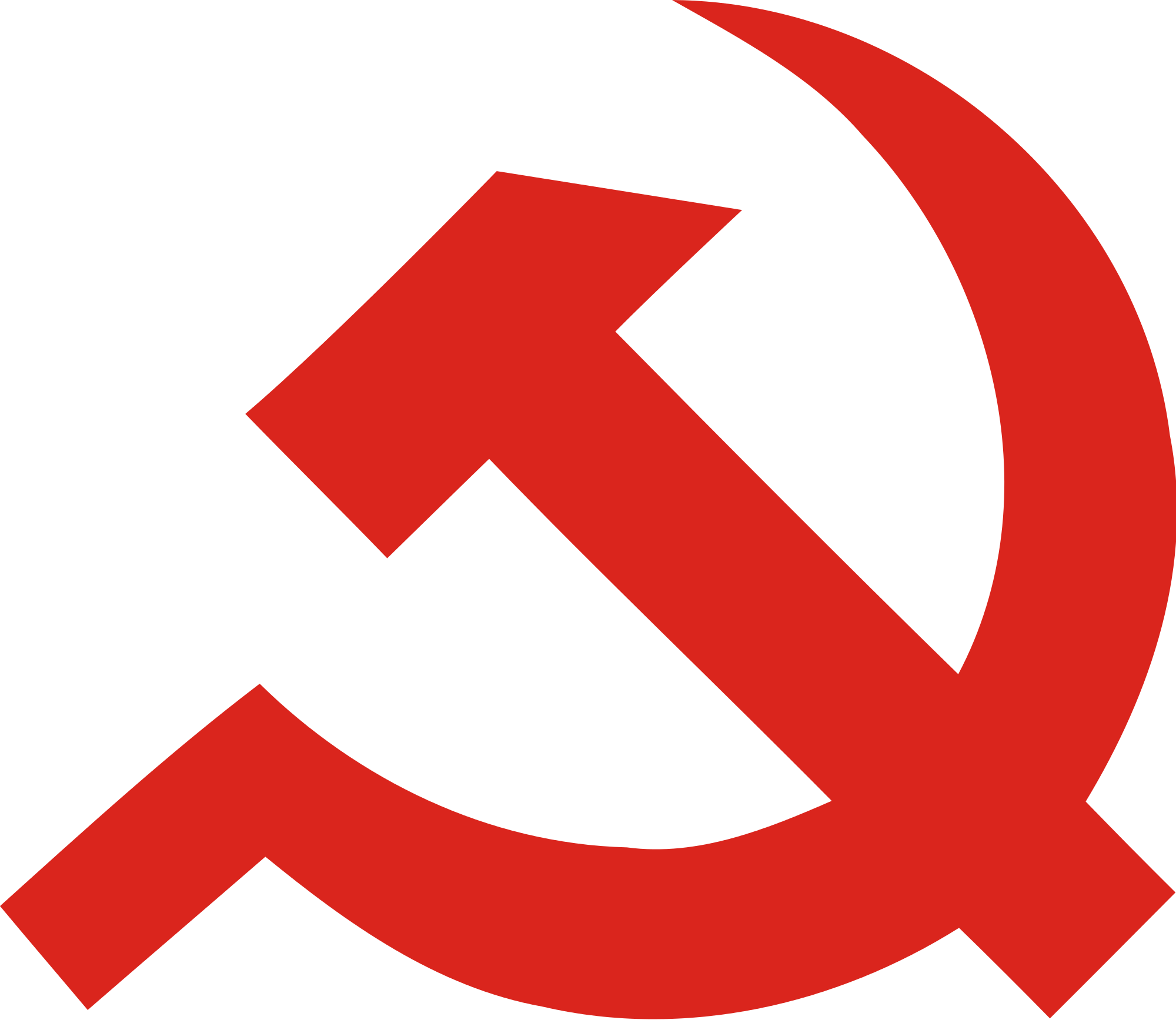 Open - Hammer And Sickle Simple (2000x1735), Png Download