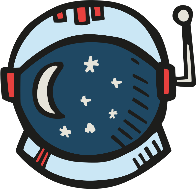 Astronaut Icon Png - Clip Art Astronaut Helmet (1024x1024), Png Download