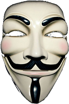 Anonymous Png Clipart - Face Mask (610x389), Png Download